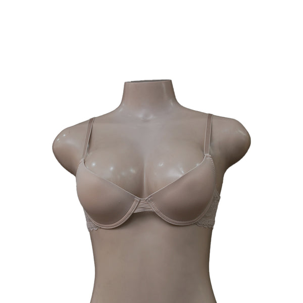 LILI PINK WIRED PAD BRA WITH SIDE LACE SKIN