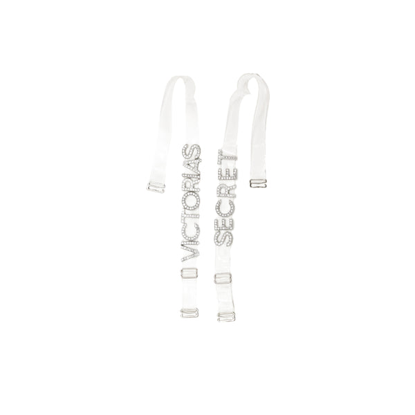 VICTORIA SECRET TRANSPARENT METAL WORD BRA STRAPS 2CM