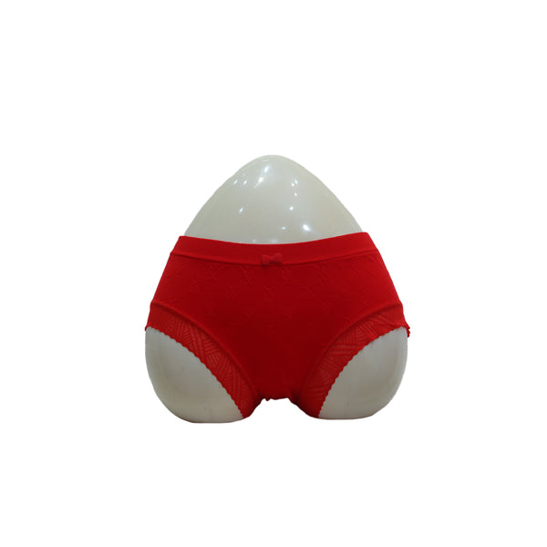 HQ SUPER RED SELF EMBOSE PANTY AH4566